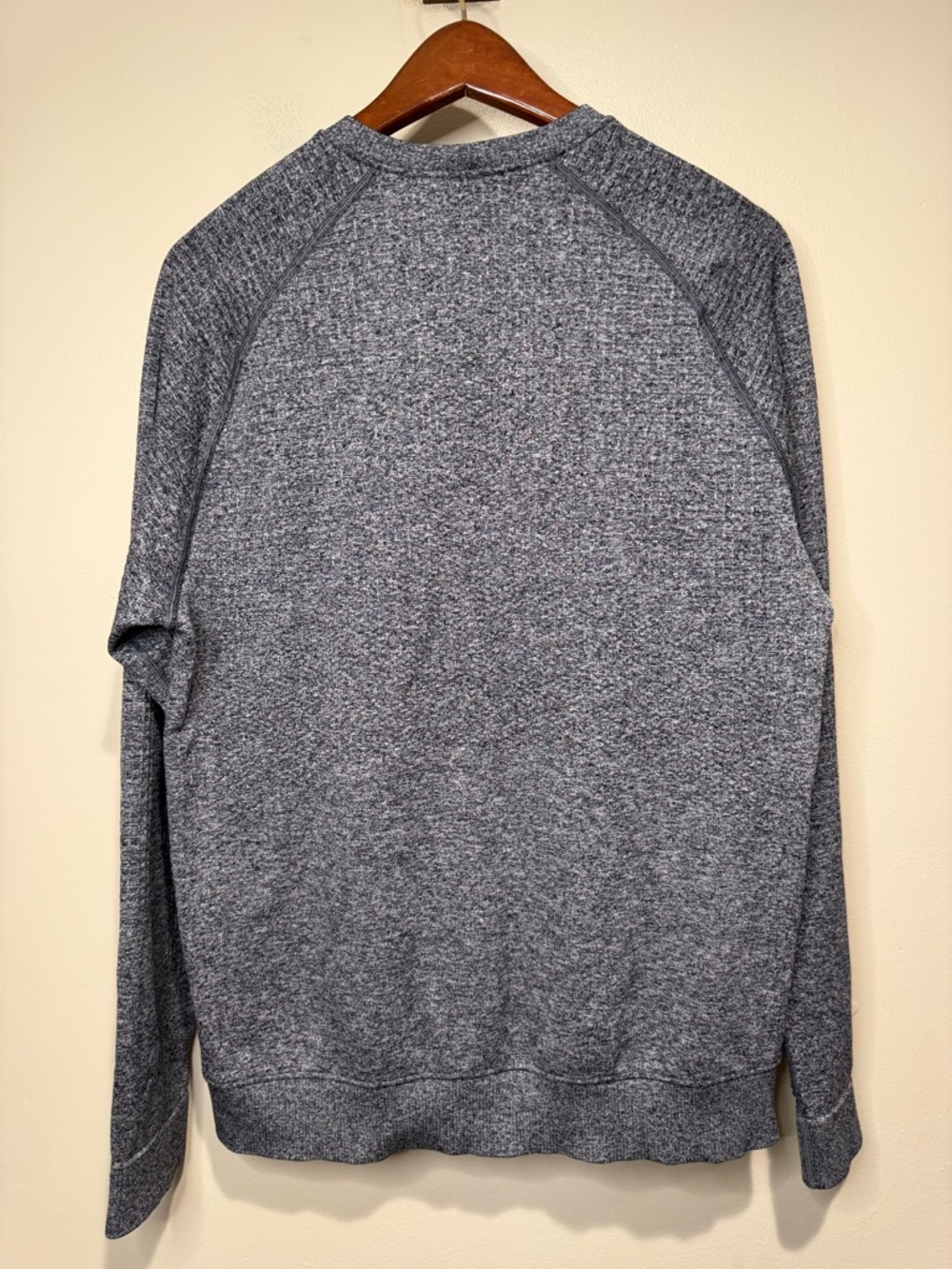 Lululemon Engineered Warmth Long Sleeve Crew Men Large Merino Wool Blend Sweater - Picture 4 of 9